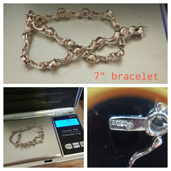 18KT WHITE GOLD DIAMOND BRACELET