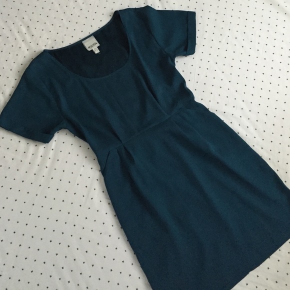 Yaya Nom de Plume Green Dress