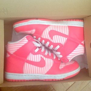 Nike high Dunk Skinny hot punch/white