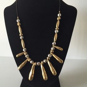 Lucky Brand Statement Pyramid Necklace