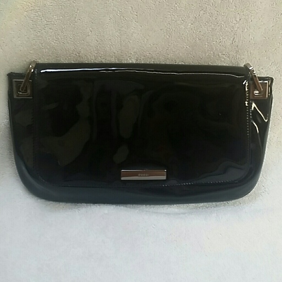 SOLD . GUCCI patent leather handbag, authentic.
