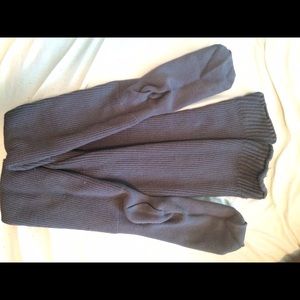 Gray thigh high American apparel socks