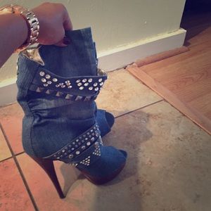 Rhinestone boots
