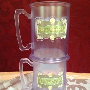 Harry Potter lot of 2 Butterbeer plastic mug cup