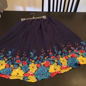 Spring floral skirt