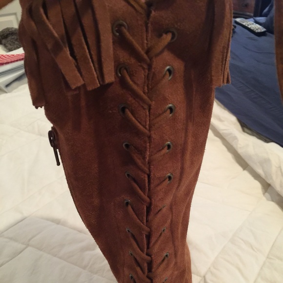 Suede fringe boots - Picture 3 of 3