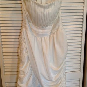 H&M strapless white dress