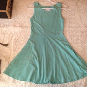 Forever 21 light blue open back dress