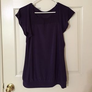 Limited purple office wear top