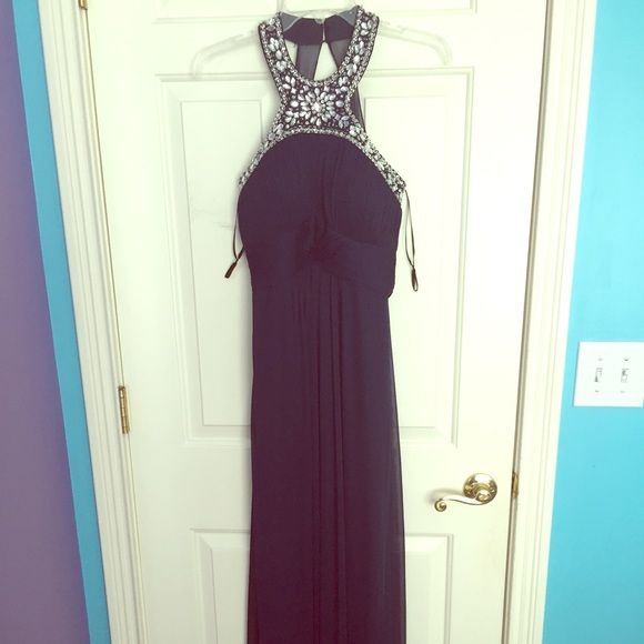Navy full length prom dress! NWT
