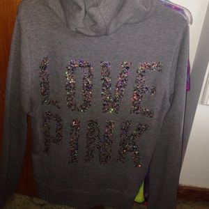 Victoria's Secret pink bling hoodie