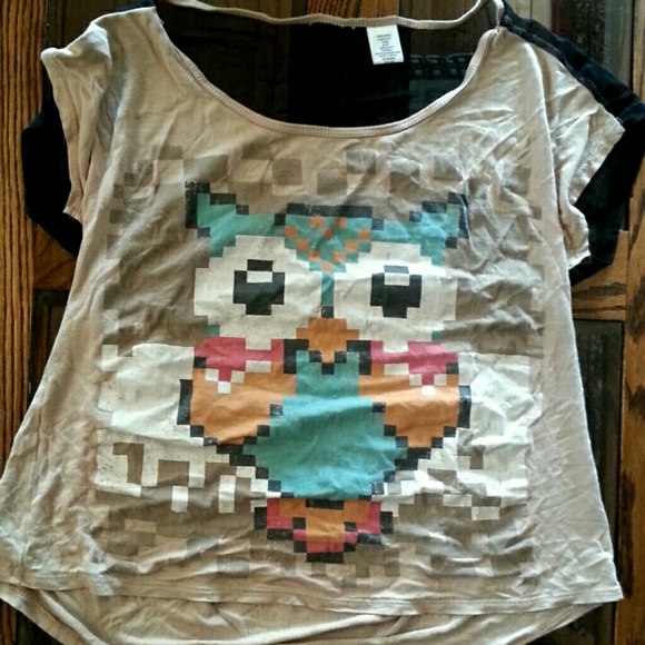 High low owl shirt