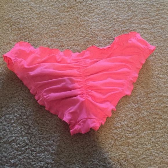 VS PINK ruffle swim bottoms
