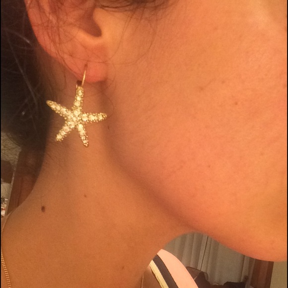 Pave Starfish Earrings - Picture 3 of 3