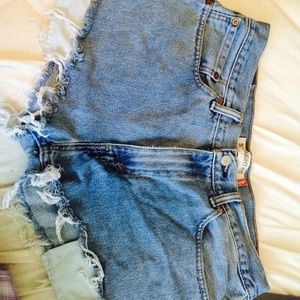 Genuine Levi cut off shorts