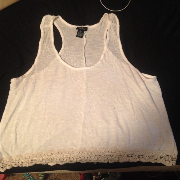 White crop top