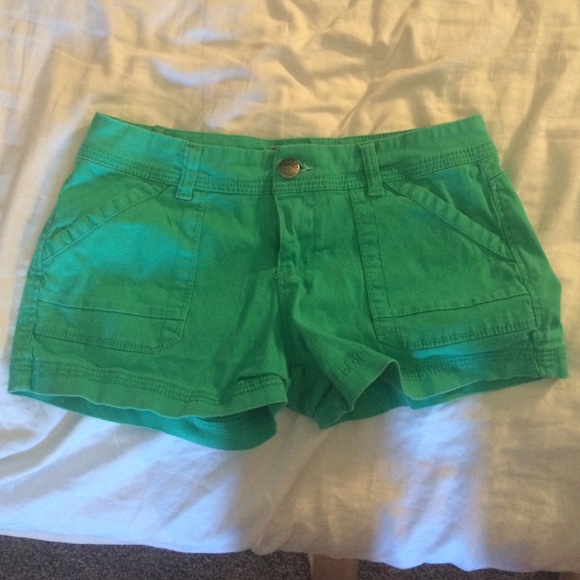 Green shorts