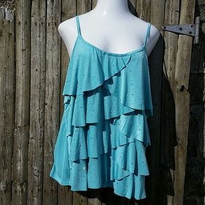 Beautiful plus size spaghetti strap top.