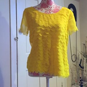 H&M canary yellow top