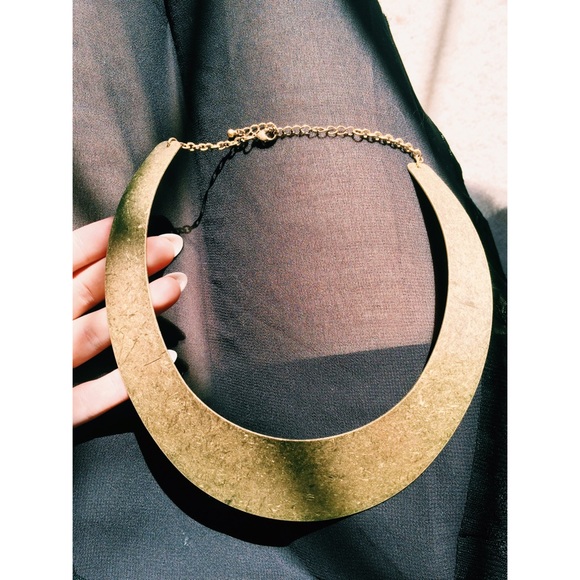 Gold Collar Bib Necklace