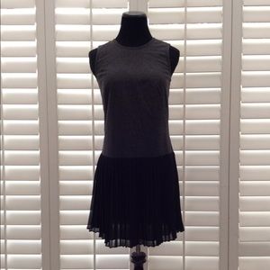Ann Taylor Loft Wool & Chiffon Dress