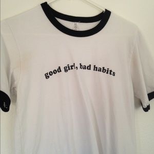 "good girl, bad habits" tee