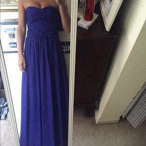 Dark indigo prom dress