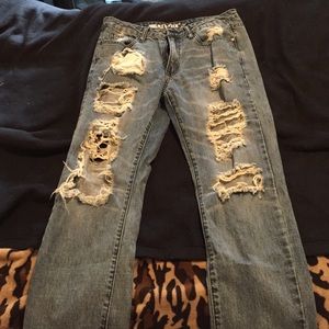 Ripped up jeans