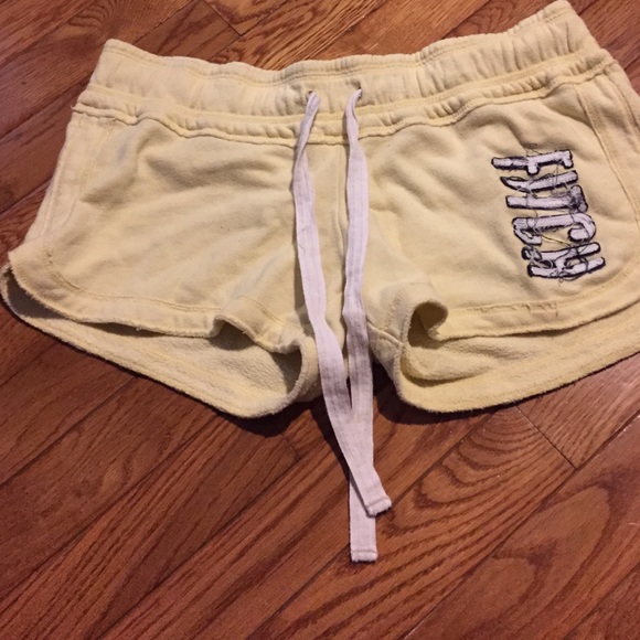 Abercrombie and Fitch yellow shorts