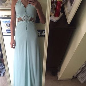 Mint dream maxi dress/prom dress