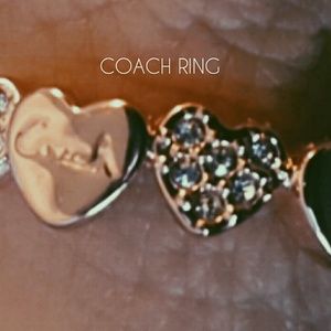 STUNNING MULTI HEARTS ROSEGOLD RING