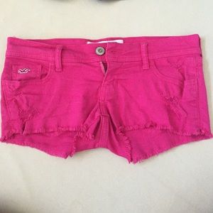 Pink hollister shorts