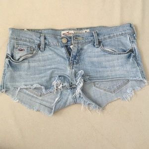Light wash hollister shorts