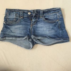 Denim shorts