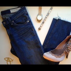Rag and Bone Stretch Cutoff Skinny Jeans