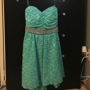 Beautiful teal blue dress