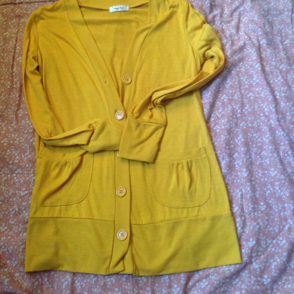 Golden Yellow Cardigan