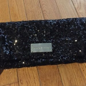 Black sequin clutch Victoria's Secret NEW WITH TAG