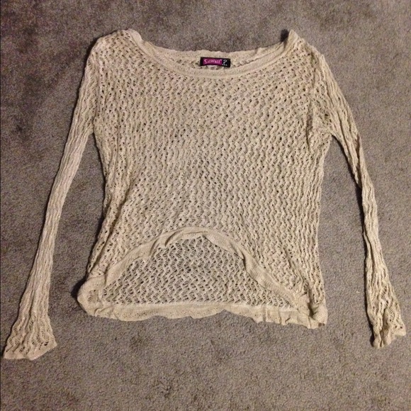 Long sleeve see through top