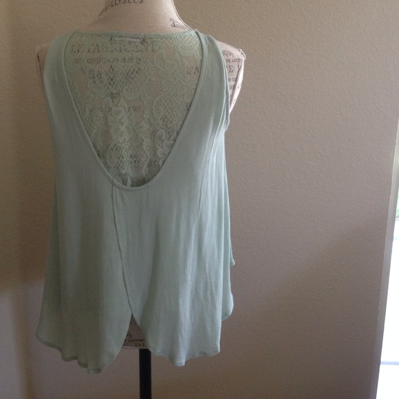 NWOT "Blushing Jade" tulip-back top - Picture 2 of 2