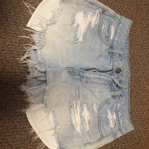 American eagle festival high waisted shorts