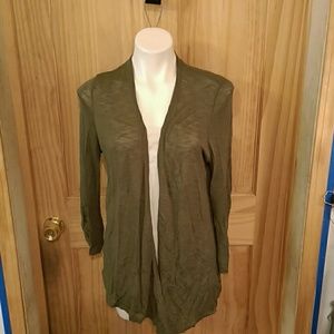 Green cardigan sweater size M