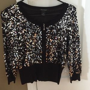 White House black market sequin jacket!