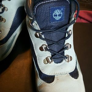 Blue Timberlands....youth 5.5 women's 7.5