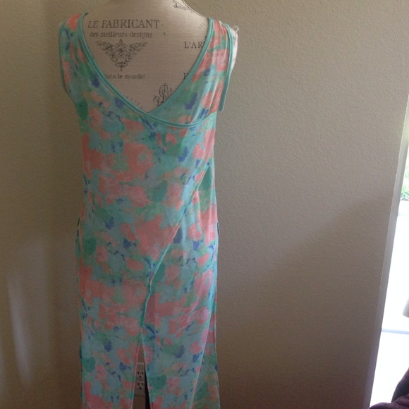 NWOT "Mint Julep" top with chiffon wings - Picture 3 of 4