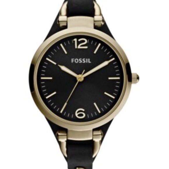 FOSSIL "GEORGIA" LEATHER WATCH