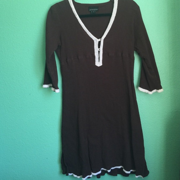 Athleta dark brown dress