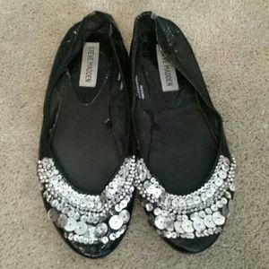 Pre-owned Steve Madden bling flats