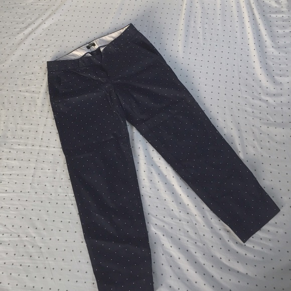 J. Crew City Fit Polka Dot Pants