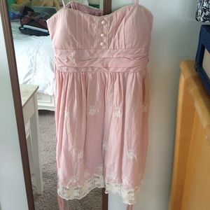 sweet pink lace dress
